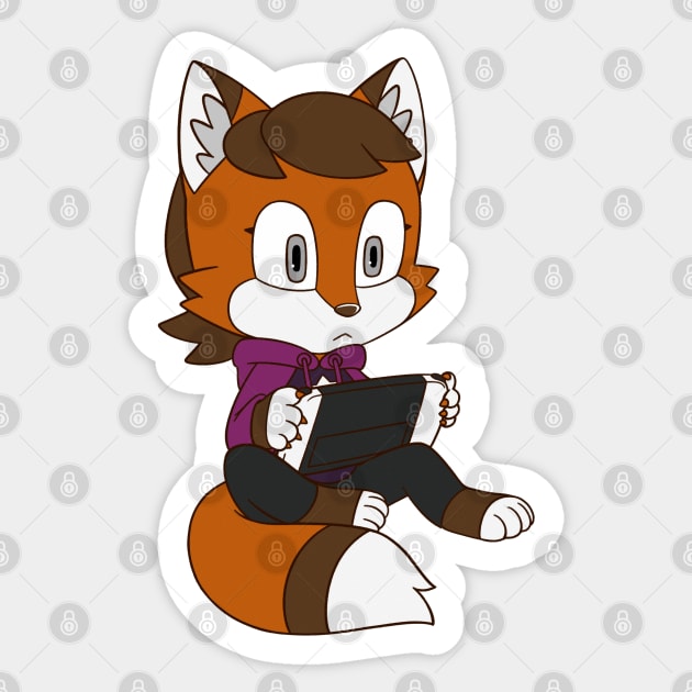 Cinder Switches It Up Sticker by Firestorm Fox